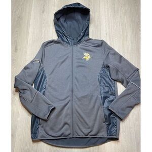 Minnesota Vikings Jacket Under Armour Women Large Hoodie Combine NFL Football UA